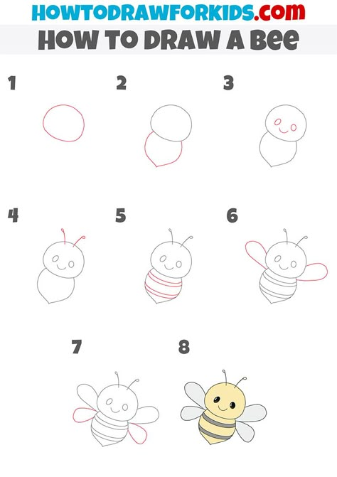 How To Draw A Bumblebee Step By Step, Draw Bee Step By Step, Drawing A Bee Step By Step, Drawing A Bumble Bee, How To Draw A Bee Step By Step, How To Draw A Bumble Bee, Bee Drawing Simple Cute, How To Draw Kawaii Step By Step, Easy Drawing Tutorials Step By Step