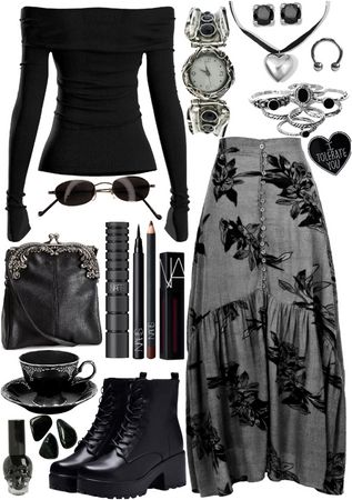 Soft Goth Outfits, Modern Witch Outfit, Witch Aesthetic Outfit, Witch's Familiar, Cottagecore Witch, Witchy Outfits, Cottage Witch, Witchy Fashion, Witch Outfit