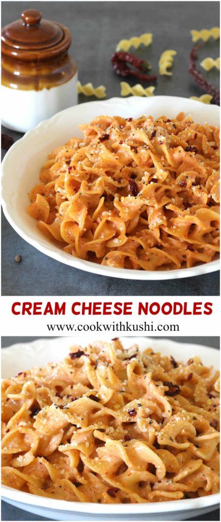 Tomato Sauce With Cream Cheese, Noodles And Red Sauce Recipes, Marinara And Cream Cheese Sauce, Pasta Dishes With Spaghetti Noodles, Noodles With Cheese Sauce, Pasta Add Ins, Cream Cheese Marinara Pasta, Red Sauce With Cream Cheese, Cream Cheese Pasta Recipes