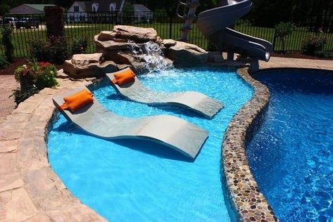 Putting in a Swimming Pool? 5 Cool Trends You'll Want to Dive Into https://www.realtor.com/advice/home-improvement/swimming-pool-trends/ Inground Pool Designs, In Ground Pool, Rectangle Pool, Tanning Ledges, Pools Backyard Inground, Fiberglass Pools, Small Pools, Dream Pools, Backyard Pool Designs