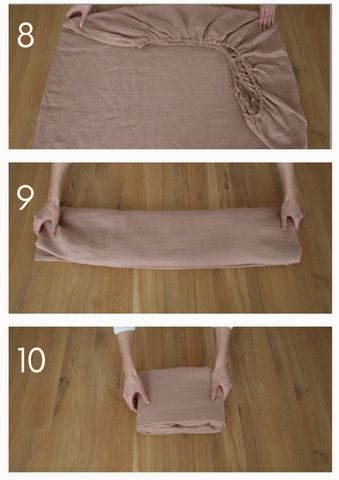 Folding King Size Sheets, Easy Way To Fold Fitted Sheets, Fold Fitted Sheet How To, Folding King Size Fitted Sheets, Fold Fitted Sheet Easy, Fold Sheet Sets Together, Fitted Sheet Fold, How To Fold Sheets Sets, How To Fold Bedding Sets