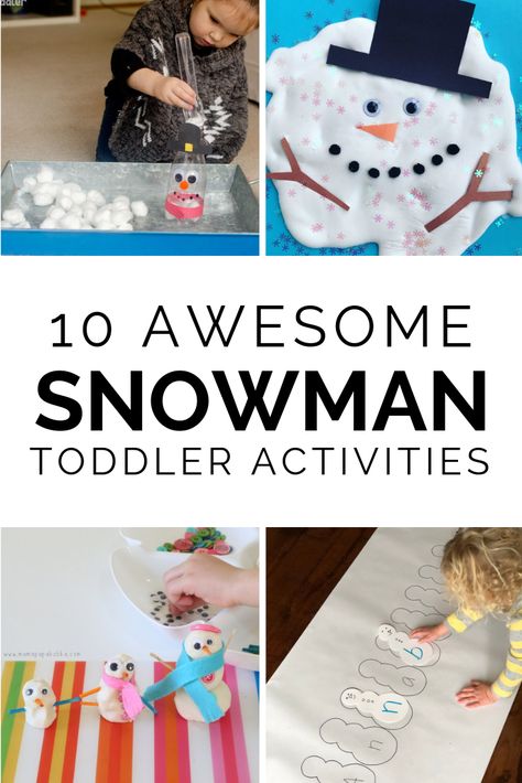 Dinosaur Activities For Toddlers, Easy Activities For Toddlers, Dinosaur Exhibit, Snowman Activities, Book Themed Activities, Sneezy The Snowman, Snowman Games, Winter Activities For Toddlers, Snowmen At Night