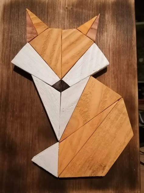 Easter Yard Art, Deer Stencil, Lath Art, Diy Wooden Wall, Wooden Fox, Geometric Art Animal, Wood Art Diy, Polygon Art, Woodworking Toys