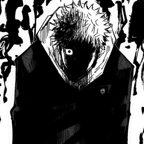 Yuji Manga Panel Icons, Menacing Manga Panels, Itadori Rage Manga, Yuji Itadori Black And White, Im You Itadori Panel, Manga Widget Black And White, Yuji Itadori Rage, Rage Manga Panels, Itadori Black And White