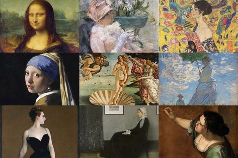 Famous Paintings of Women - The 15 Most Iconic Female Portraits Famous Female Paintings, Iconic Portraits Paintings, Art History Portraits, Famous Female Portraits Paintings, Famous Paintings Of People, Famous Paintings Of Women Portraits, Famous Paintings Of Women, Female Historical Figures, Portrait Of Madame X