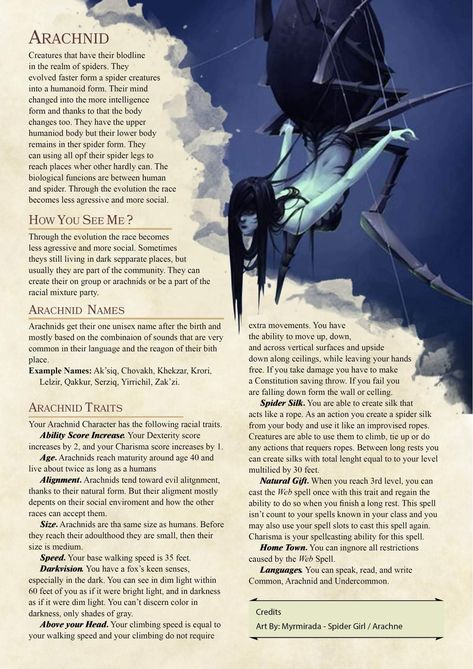 D D 5e Homebrew Classes, Dnd Homebrew Characters, Dnd Playable Monsters, Dnd Homebrew Creature, Cool Dnd Races, Playable Races D&d, Homebrew Races Dnd, D D Homebrew Classes, Dnd Fae Creatures