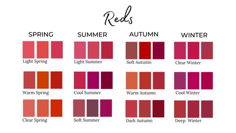 Color Season Palette, 12 Color Seasons, Season Palette, Deep Autumn Palette, Summer Skin Tone, True Spring Colors, Autumn Color Palette Fashion, Cool Summer Palette, Deep Winter Palette