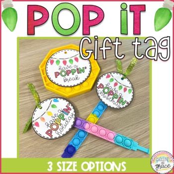 Pop It Gift Tag, Christmas Presents For Teachers, Free Christmas Tags, Class Christmas Gifts, Free Christmas Tags Printable, Student Gift Tags, Christmas Gift Tags Free, Students Christmas, Teacher Gift Tags