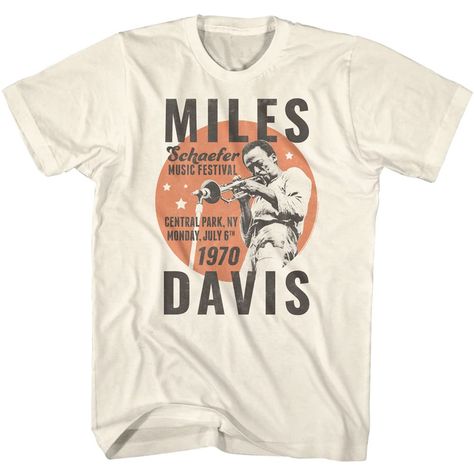 PRICES MAY VARY. JAZZ IT UP! Miles Davis vintage style apparel. It's About That Time! Classic jazz clothes for fans who want to be stylin just like the music legend himself YEP, IT'S OFFICIAL! Our cool graphic t shirts are 100% authentic and officially licensed. These super comfy tees are designed and printed in the USA by American Classics, a leader in high-quality retro, vintage style apparel since 1994 HIGH QUALITY CLOTHES, COMFY & COOL 100% cotton soft short sleeve, crewneck, t shirt for men Retro Shirts Vintage Graphic Tees, Jazz History, Church Merch, New York Live, Jazz Outfits, Vintage Concert T Shirts, Vintage Graphic Tees, Jazz Concert, Classic Jazz