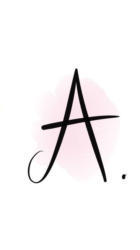 The Letter A, Letter A, Iphone, Pink, White, Black