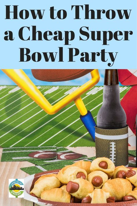 How to Throw a Cheap Super Bowl Party Cheap Super Bowl Party Food, Frugal Recipes Healthy, Diy Super Bowl, Supper Bowl, Cheap Centerpieces, Healthy Superbowl Snacks, Football Snacks, Party Snack Food, Cheap Party