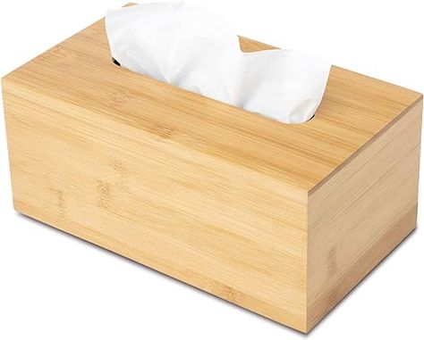 Amazon.com: JUSK Design Tissue Box Holder, Modern, Minimalist, and Durable Wooden Tissue Box with Sliding Bottom, Easy-Refill Premium-Quality Bamboo Tissue Box Cover, Fits 184-Count Box, Rectangular : Home & Kitchen Facial Tissue Box, Kleenex Box, Secret Storage, Wood Storage Box, Tissue Box Holder, Minimalistic Style, Tissue Box Cover, Clever Design, Tissue Box Covers