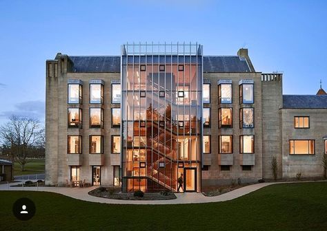 Historical Building Renovation, Tonbridge Kent, Library Renovation, Architecture Symbols, Stair Ideas, Glass Lift, Renovation Architecture, New Staircase, Kent England