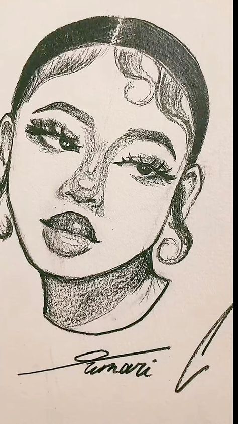 Finger Waves Drawing, Pretty Sketches Aesthetic, Swag Art Style Drawing, Drawn Outfit Ideas, Close Up Drawing Reference, Sketchbook Ideas People, How To Draw A Self Portrait, Person Drawing Aesthetic, Drawing Ideas Black People