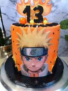 Naruto Cake Design Birthday, Naruto Cakes Birthdays, Naruto Cupcakes Ideas, Naruto Birthday Party Decorations, Naruto Party Decorations, Naruto Party Ideas Birthdays, Naruto Cake Ideas Birthdays, Anime Birthday Cake Ideas, Naruto Cake Design