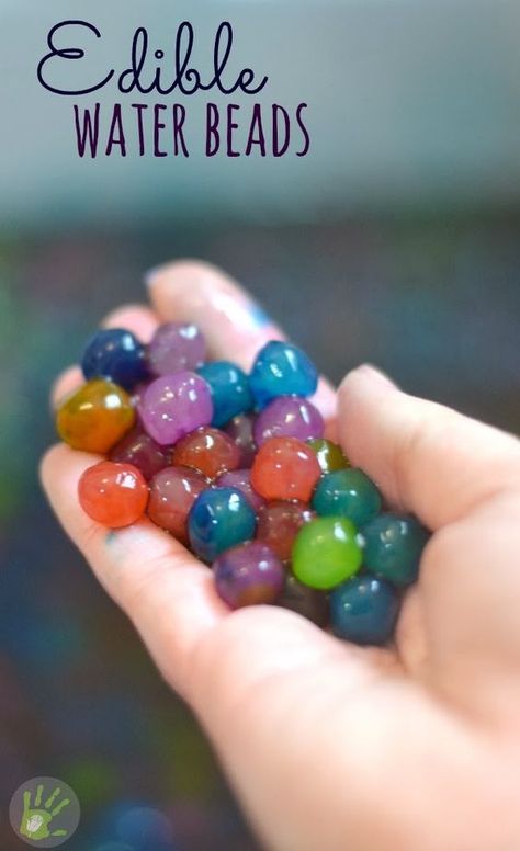 Edible Water Beads, Kitchen Science Experiments, Freetime Activities, Kitchen Science, Kid Experiments, Water Beads, Science Experiments Kids, Science Fair, Science For Kids