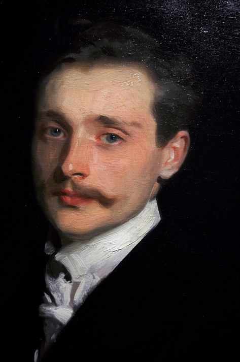 Détail de « Léon Delafosse », par John Singer Sargent (ca. 1895/8). (Detail of “Léon Delafosse”, by John Singer Sargent (ca. 1895/8).) John Singer Sargent, Karl Kopinski, John Sargent, Sargent Art, Master Studies, Rennaissance Art, Marcel Proust, Art Classique, Oil Portrait