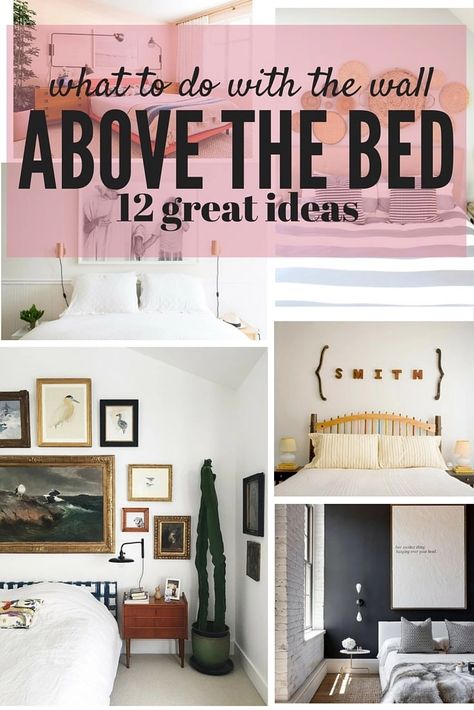 12 Ideas for Decorating Above Your Bed - Love & Renovations Above Bed Ideas, Art Over Bed, Bedroom Art Above Bed, Beautiful Bed Designs, Bedroom Wall Decor Above Bed, Wall Decor Above Bed, Tan Sofa, Decor Above Bed, Wall Art Above Bed