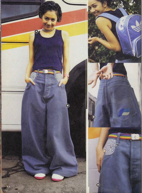 I Heart the Nineties: Alloy - Spring 1998 90s Jnco Jeans, Jnco Jeans Magazine, 90s Alloy Catalog, Alloy 90s Catalog, Alloy Magazine 90s, 90s Street Aesthetic, 90s Pants Outfits, Cool Baggy Pants, Styling Baggy Pants