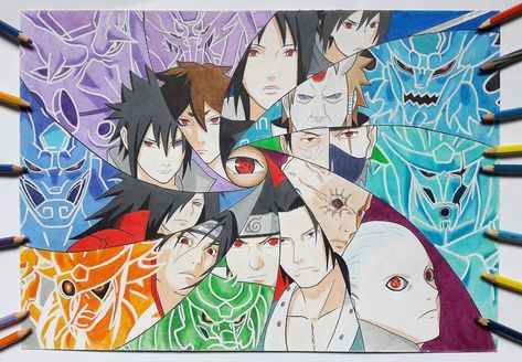 Gefällt 1,967 Mal, 100 Kommentare - SaikouPuff 🇲🇾 (@saikoupuff) auf Instagram: „Here you go guys!! The drawing of sharingan users and their susanoo is finally finished! I worked…“ Tailed Beasts Naruto, Naruto Painting, Naruto Sketch Drawing, Naruto Shippudden, Itachi Uchiha Art, Naruto And Sasuke Wallpaper, Naruto Sketch, Best Anime Drawings, Naruto Drawings