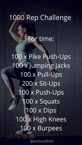 1000 Rep Challenge, Crossfit Workout Plan, Burpee Challenge, Emom Workout, Dumbbell Workout At Home, Warm Up Routine, Air Squats, Crossfit Workout, Mobility Exercises