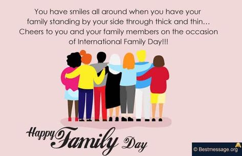 Short Message for family Day Happy Family Day Wishes, Happy Family Day Images, Happy Family Day Quotes, Family Day Wishes, International Day Of Families, Family Day Quotes, Happy Family Day, International Family Day, Quotes Family