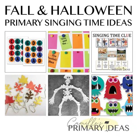 Halloween Primary Singing Time, Halloween Singing Time, Halloween Singing Time Lds, Fall Primary Singing Time Ideas, Fall Singing Time Ideas, Primary Music Ideas Singing Time, Lds Primary Singing Time Ideas, Singing Time Ideas Primary, Lds Singing Time Ideas