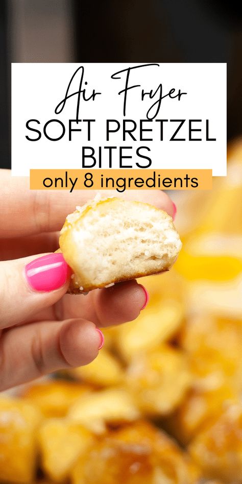 Soft Pretzel Recipe Air Fryer, Air Fryer Soft Pretzel, Air Fryer Pretzel Bites, Budget Appetizers, Soft Pretzel Bites, Soft Pretzel Recipe, Baking Soda Bath, Gluten Free Pretzels, Soft Pretzel