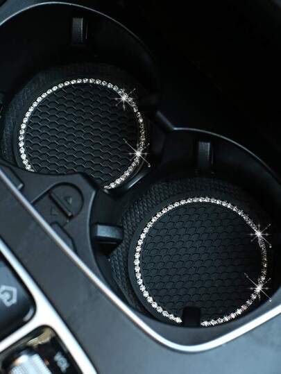 Bling Car Accessories, Girly Car Accessories, Car Deco, Cool Car Accessories, Girly Car, Car Essentials, Cute Car Accessories, Cup Holder Coasters, Cup Mat