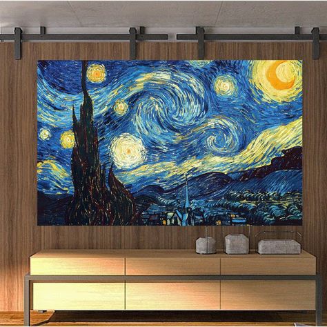 Features:Product Type: PaintingPrint Type: Oil Painting PrintPrimary Art Material: CanvasPrimary Art Material Details: Colour: BlueNumber of Items Included: 1Artist: Vincent Van GoghStyle: TraditionalOrientation: HorizontalSize: Fire Resistant: NoBuilt-in Lighting: NoBulb Type: Bulb Included: Power Source: Plug Included: NoHard-wired Plug Type: Adapter Type: Country of Origin: United KingdomSubject: Landscape & NatureAnimals: Not an AnimalOther Animals: NoPlants & Flowers: Not FlowersOth Lukisan Van Gogh, Shoes Boxes, Van Gogh Landscapes, Canvas Art Painting Abstract, Starry Night Art, Starry Night Painting, Arte Van Gogh, The Starry Night, Van Gogh Art