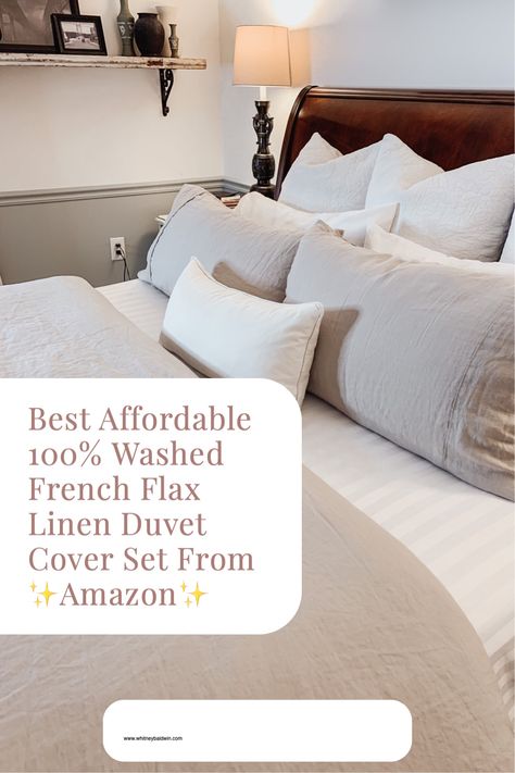 Oversized King Duvet Cover Sets, Taupe Linen Bedding, Linen King Bedding, Natural Color Linen Bedding, Best Duvet Covers Linen, Affordable Linen Bedding, White Linen Duvet Cover Master Bedrooms, Linen Duvet Set, Natural Colored Bedding