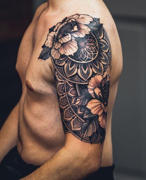 Floral Sleeve, Body Art Tattoos, I Tattoo, Tattoos For Guys, Art Tattoo, Tatting, Body Art, Instagram Photos, Tattoos