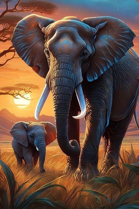 Elephant Pictures Art, Elephant Art Drawing, Elephant Portrait, Elephant Photography, Africa Art Design, Elephant Artwork, Elephant Wallpaper, Elephant Images, Elephant Pictures