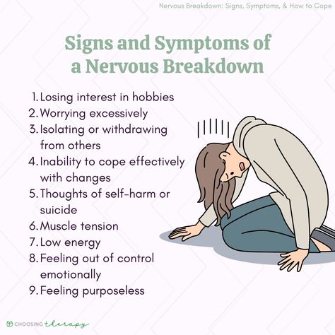 After A Mental Break Down, Mom Mental Break Down, Signs Of A Nervous Break Down, Signs Of A Mental Break Down, How To Explain Your Mental Health, Mental Break Ideas, Mental Break Down Hair, Nervous Break Down Symptoms, Nervous Breakdown Symptoms