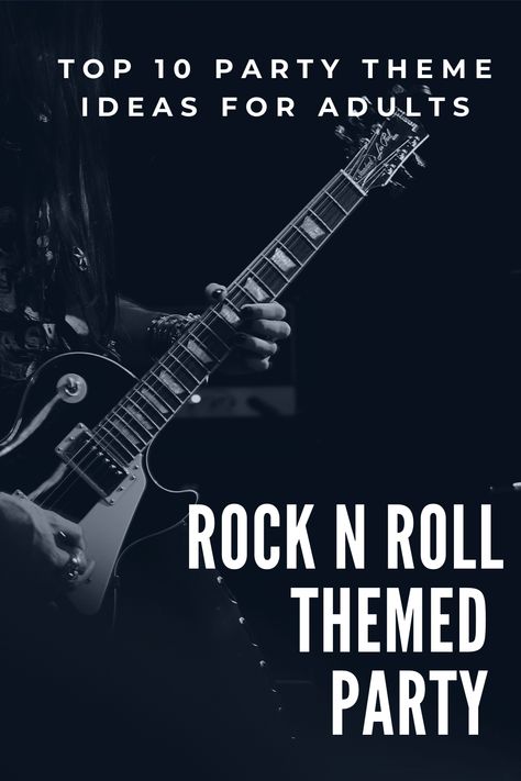 Rockstar Party Ideas For Adults, Rock N Roll Party Ideas, Music Birthday Party Theme, Rock And Roll Theme Party, Dance Party Games, Party Themes For Adults, Rock Star Theme, Neon Party Decorations, 21 Party