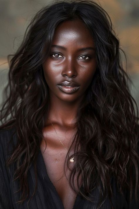 Chocolate Brown Hair Color, Chocolate Brown Hair, Dark Skin Beauty, Saint Vincent, Dark Skin Women, African Beauty, Dark Beauty, Brown Hair Colors, Brown Skin