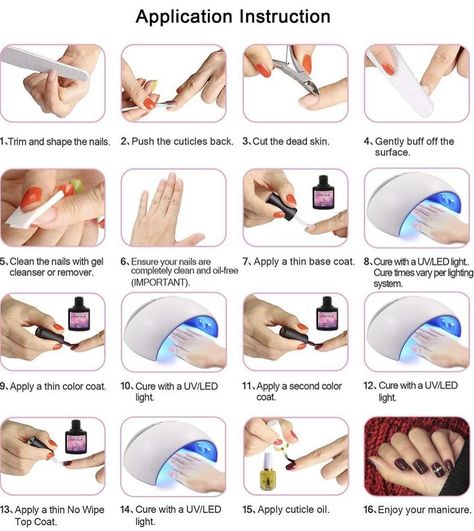 Gel Nail Prep Steps, Nail Essentials For Beginners, Manicure How To, Learn How To Do Nails, How To Polish Nails Like A Pro, Manicure Tools How To Use, How To Do A Manicure, Nail Products Tools, Nail Tech School Student