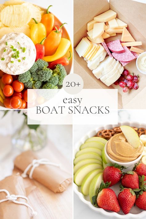 Paddle Boarding Snacks, Best Snacks For Boating, Lake Boat Snacks, Snacks For Lake Days, Best Boating Snacks, Lake Trip Food Ideas, Party Bus Snacks, Boat Food Ideas Easy, Lake Snacks For Boat