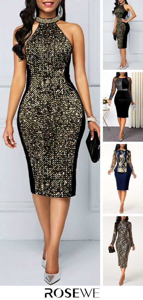 Sequin party dress classy