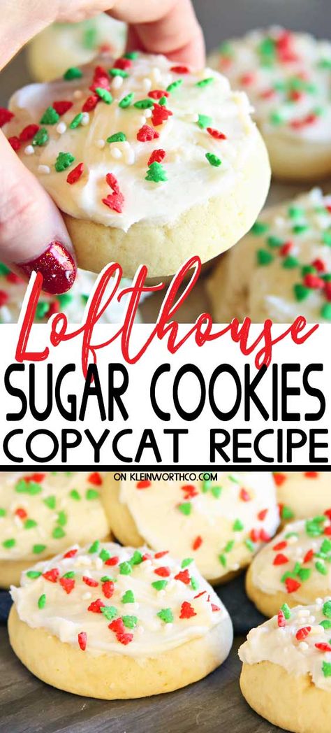 These pillowy soft Lofthouse Sugar Cookies are what sugar cookie dreams are made of. Easy to make & oh so sweet & delicious! You'll love these cookies!