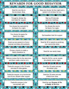 Rewards for Good Behavior (Free Printable) - Moms & Munchkins Rewards For Good Behavior, Chore Rewards, Child Behavior, Behavior Rewards, Kids Rewards, Good Behavior, Family Fun Night, Simple Crafts, Parenting Help