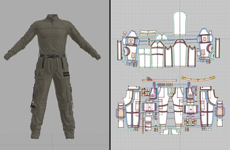 ArtStation - Male tactical outfit Tactical Outfit, Male Avatar, Props Concept, Cyberpunk Clothes, 3d Concept, Diy Weaving, Pants Sewing Pattern, Marvelous Designer, Star Wars Universe