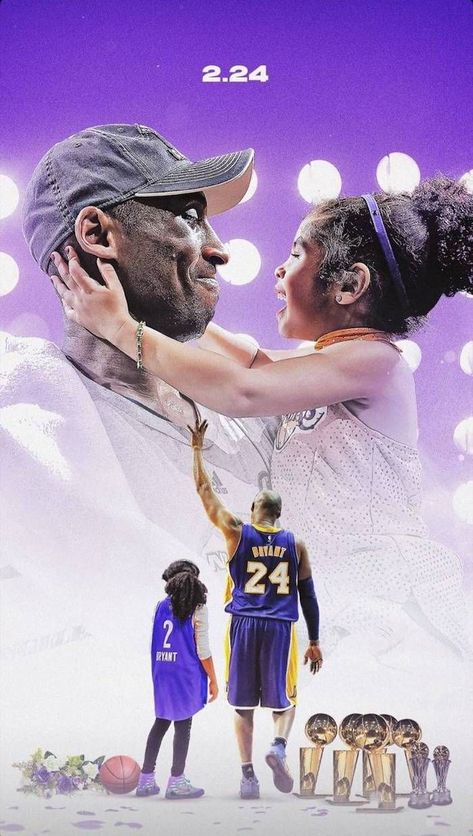 Kobe And Gigi, Kobe Bryant Daughters, Gigi Bryant, Bryant Basketball, Kobe Bryant Michael Jordan, Kobe Bryant Quotes, Kobe Bryant Poster, Kobe Bryant 8, Kobe Bryant Family