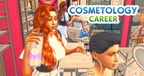 Makeup Artist Career, Cosmetology Career, Artist Career, Sims 4 Jobs, Sims 4 Nails, Hair Job, Sims 4 Traits, The Sims 4 Pc, Play Sims 4