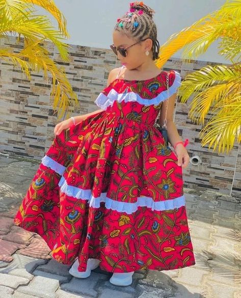 Ankara Gown For Kids, Children Ankara Gowns, Summer Dress For Kids, Children Wears, Gown For Kids, African Kids Clothes, Ankara Styles For Kids, Dress Ankara