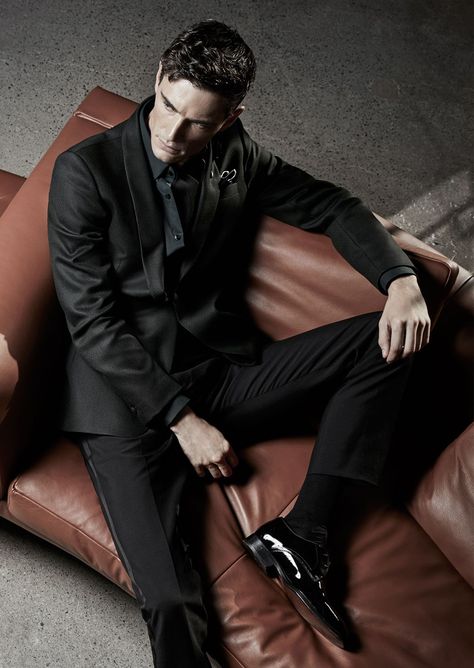 Man Fashion Editorial Photography, Men Power Pose, Suits Editorial, Full Black Suit, Editorial Home, Mr & Mrs Smith, Latest Clothes For Men, Lifestyle Shoot, Mens Fashion Editorial