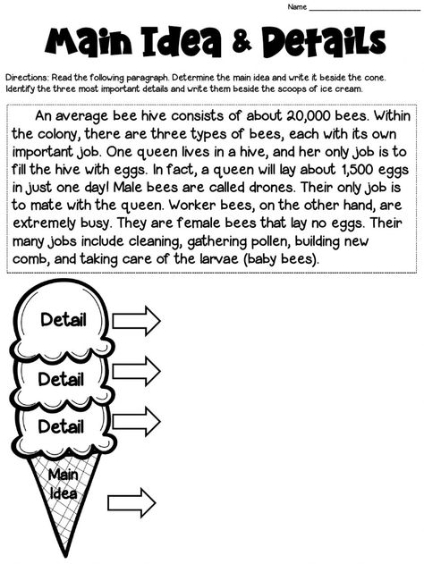 Identifying Main Idea and Details worksheet Main Idea Worksheet 3rd Grade, Main Idea And Details, Main Idea And Details Worksheet, Main Idea And Details Activities, Main Idea And Details Activities 1st, Main Idea Key Details, Main Idea And Supporting Details, Main Idea Supporting Details, Main Idea And Key Details