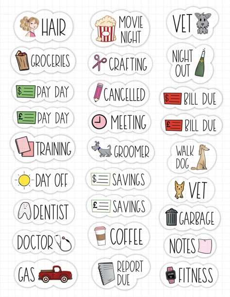 Goodnotes Cute, Daily Planner Stickers, Digital Stickers For Goodnotes, Stickers For Goodnotes, Free Printable Planner Stickers, Free Planner Stickers, Work Stickers, Goodnotes Stickers, Digital Planner Stickers