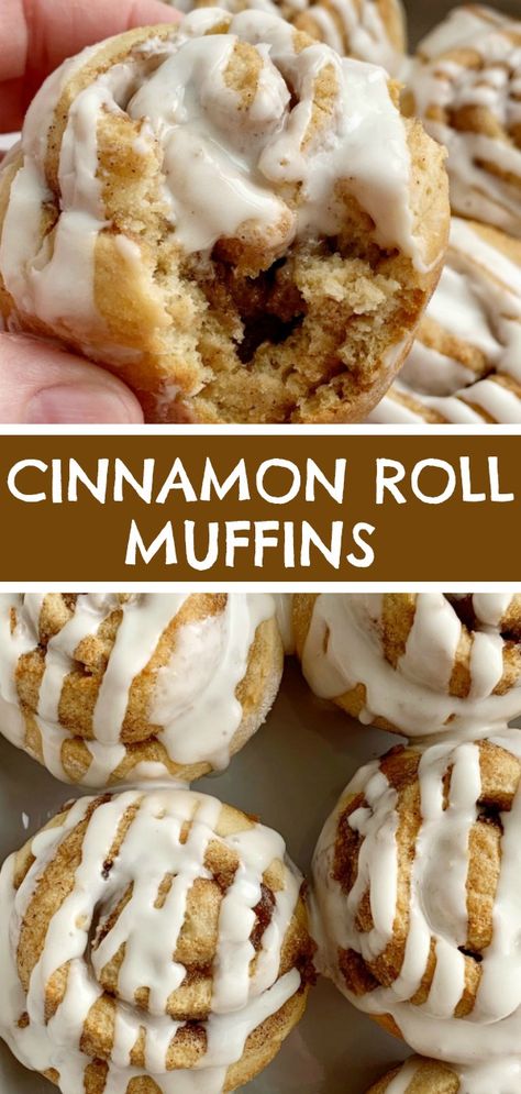 Overnight Muffin Recipes, Light Hourdourves, Easy Quick Cinnamon Rolls Recipes, Cinnamon Breakfast Muffins, Muffin Cinnamon Rolls, Cinnamon Rolls Muffin Tin, Desserts In Muffin Tins, Christmas Morning Muffins, Easy Muffin Recipes 4 Ingredients Simple