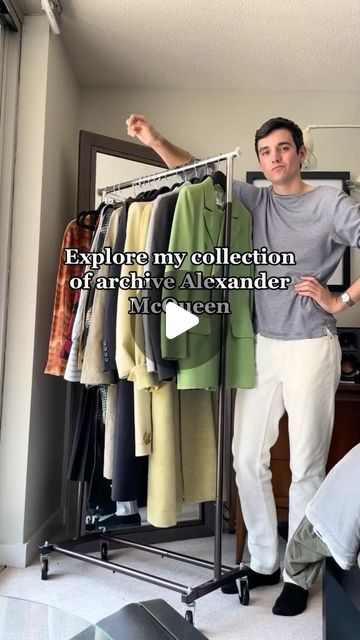 Elliot Duprey on Instagram: "I’m 23, I bought all of this with my own money (prices shown), and I love the clothing of Alexander McQueen! #fashion #mcqueen #alexandermcqueen #archivefashion #fashioncollection #collector #menswear #90sfashion #secondhandfashion #designerfashion #closettour #runwayfashion #givenchy #mensfashion #highfashion" Mcqueen Menswear, Alexander Mcqueen Menswear, Closet Tour, Alexander Mcqueen Fashion, Mcqueen Fashion, Archive Fashion, 90s Fashion, Runway Fashion, Fashion Collection